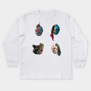 Guardians of the Galaxy Polygonal Kids Long Sleeve T-Shirt